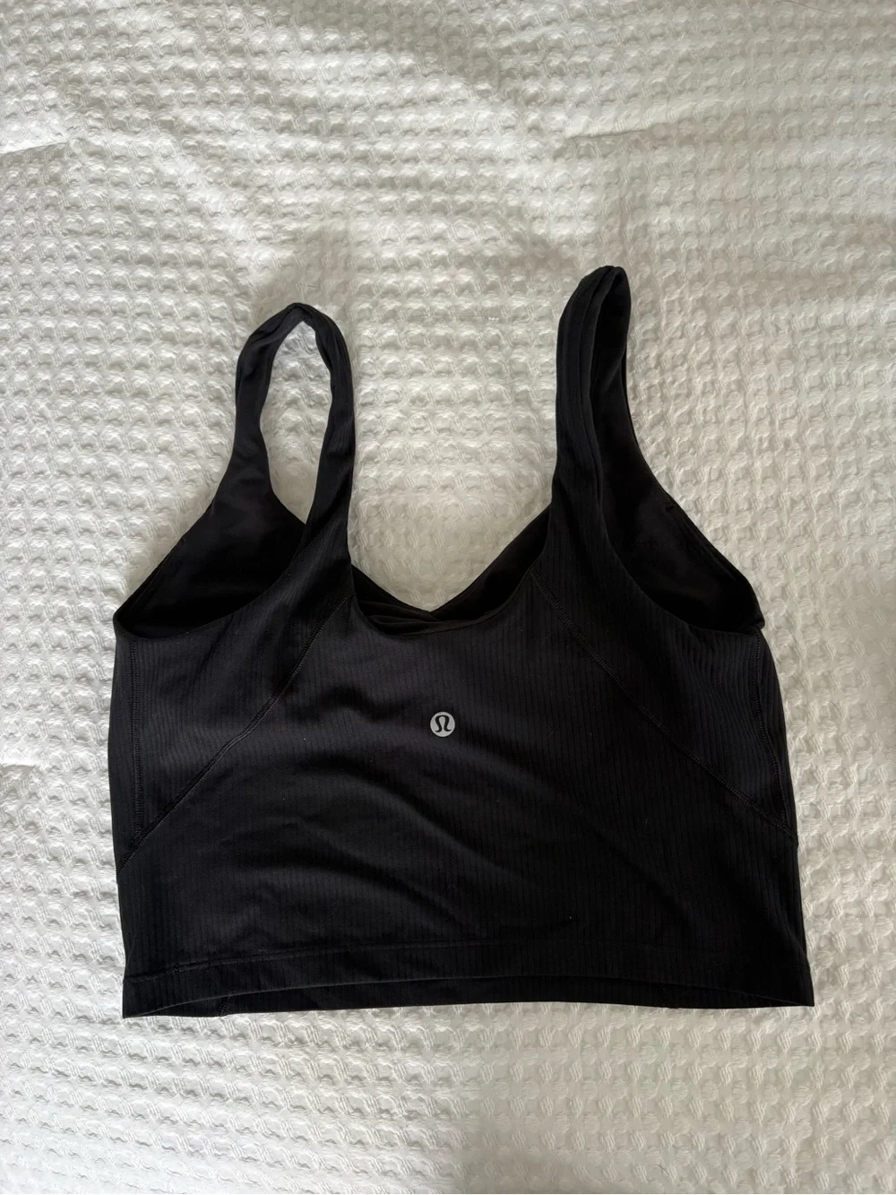 lululemon athletica Black Ribbed Align Tank Top